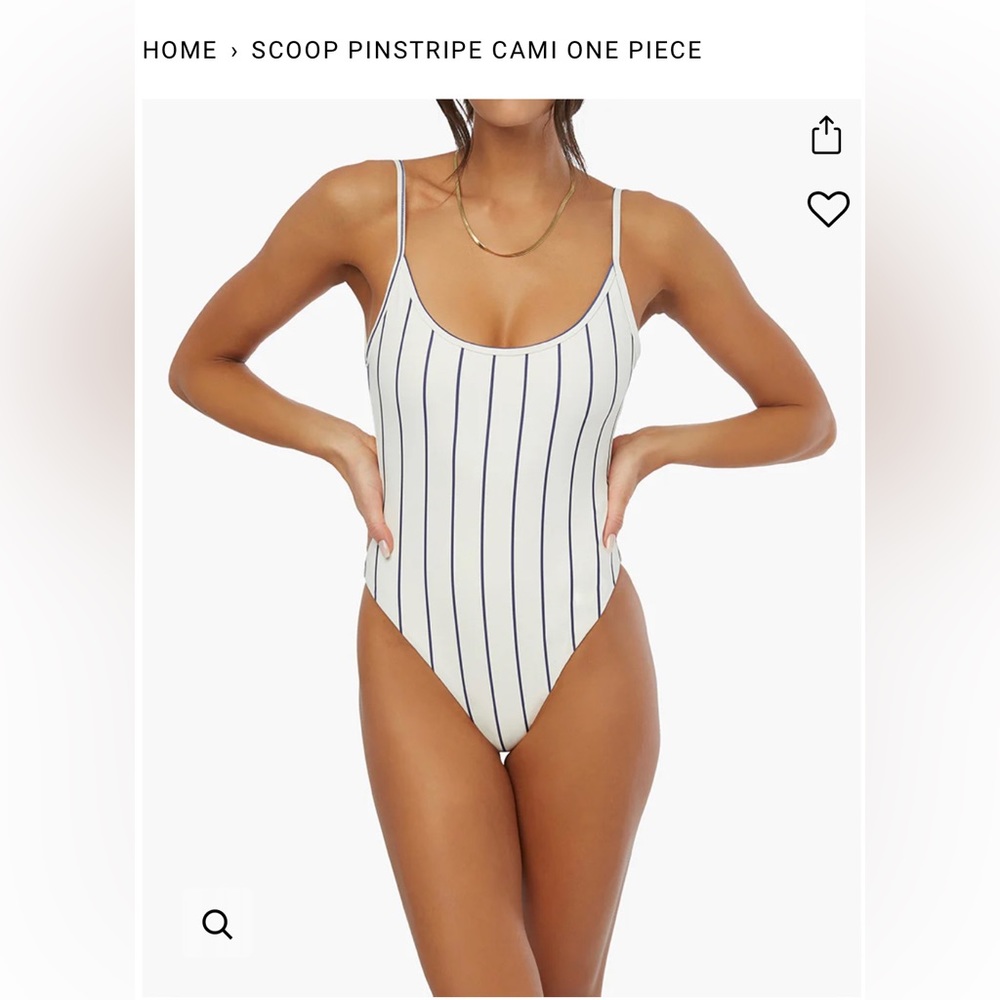 WeWoreWhat Scoop Cami One Piece Swimsuit